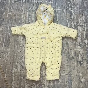 McBaby Infant Yellow Happy Bunny Fall Themed Outerwear w/Hood 0/3 Months